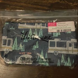 thirty one clear clip pouch